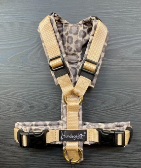 Hundsgeleint Sele Leopard Taupe/Beige